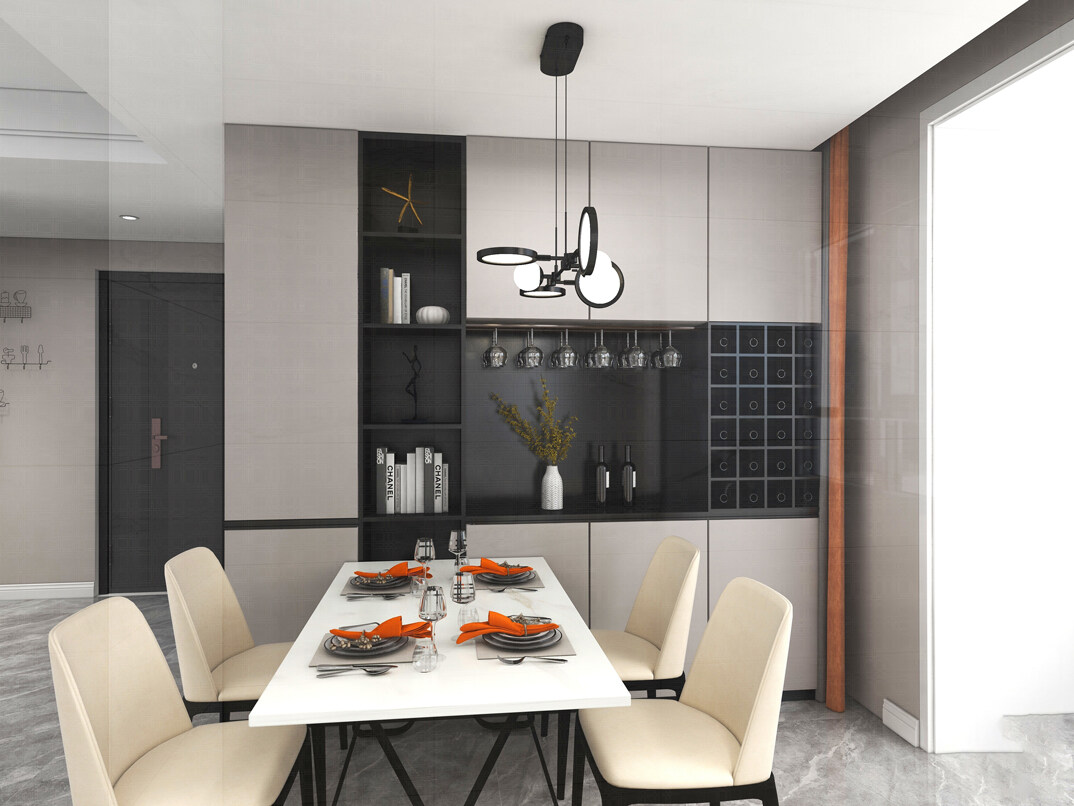 青鐵海譽(yù)府121㎡二室二廳餐廳簡約風(fēng)格裝修案例效果圖-詳.jpg