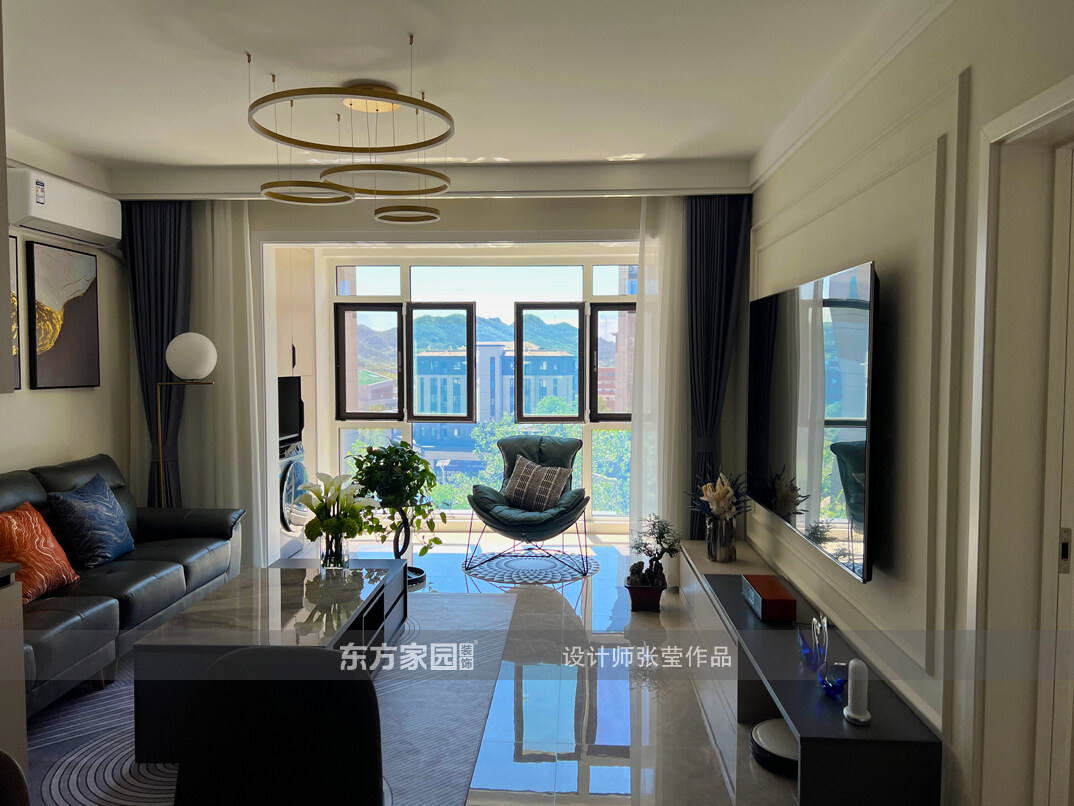 北澗圣水苑95㎡三室一廳客廳輕奢風(fēng)格裝修實(shí)景圖-詳細(xì).jpg