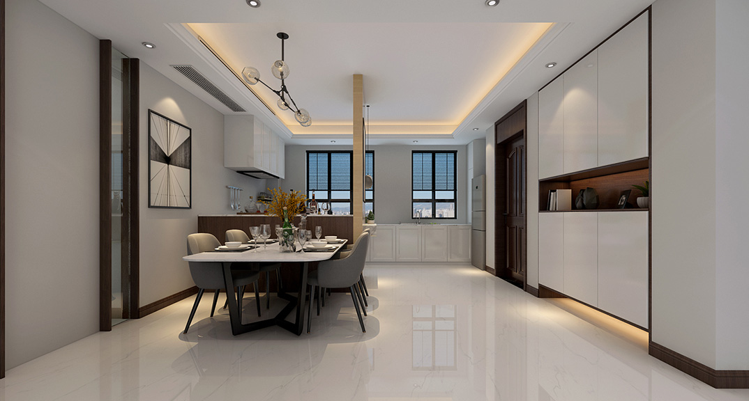 安泰名筑132㎡三室兩廳餐廳現(xiàn)代風(fēng)格裝修案例效果圖1.jpg