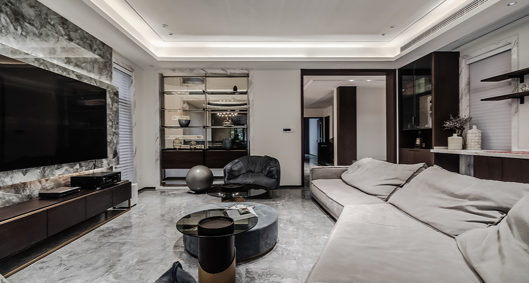 爵世名邸540㎡獨棟別墅客廳現(xiàn)代港式風格裝修案例效果圖.jpg